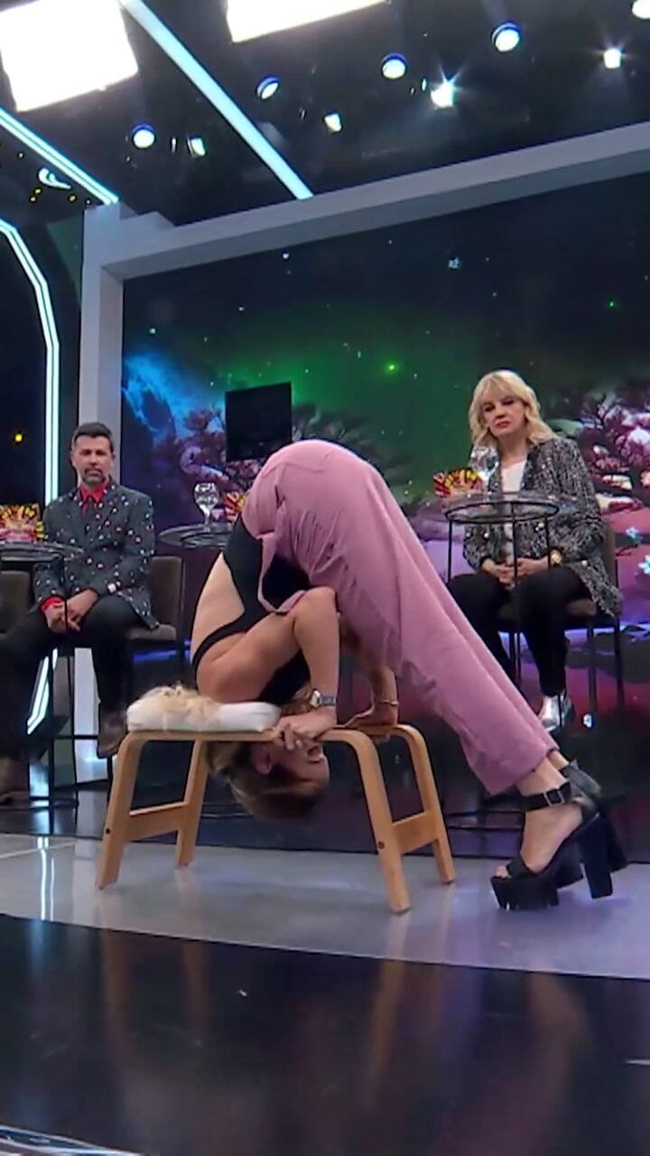 La postura de yoga de Evangelina Anderson que se llevó los elogios de Pampita