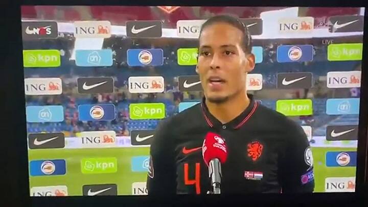 La reacción de Van Dijk con un hincha que se le acercó