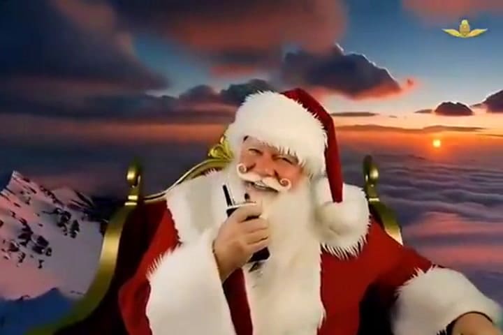 La Fuerza Aérea Argentina difundió un video de Navidad protagonizado por Papá Noel
