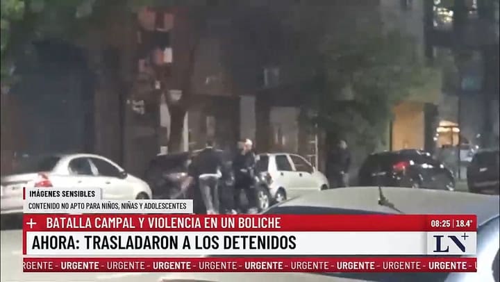 Batalla campal en Palermo