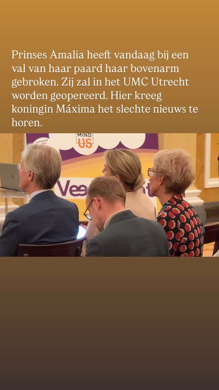 Así se enteró Máxima Zorreguieta del accidente del accidente de la princesa Amalia