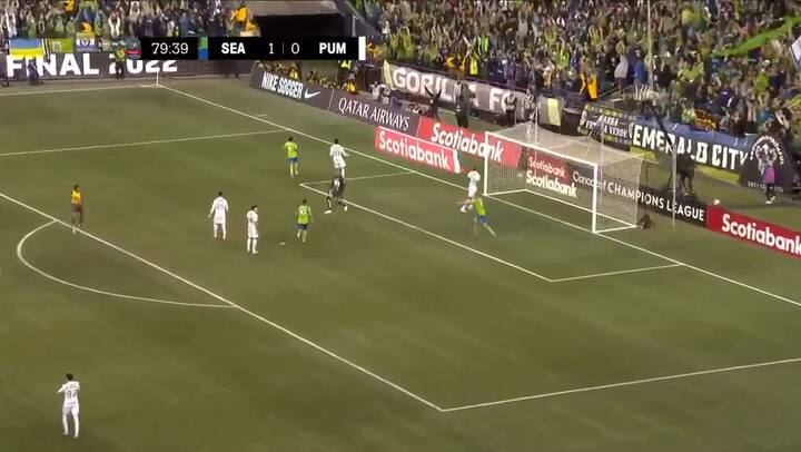 Seattle Sounders amplió la ventaja contra Pumas con un gol de Raúl Ruidíaz en la final