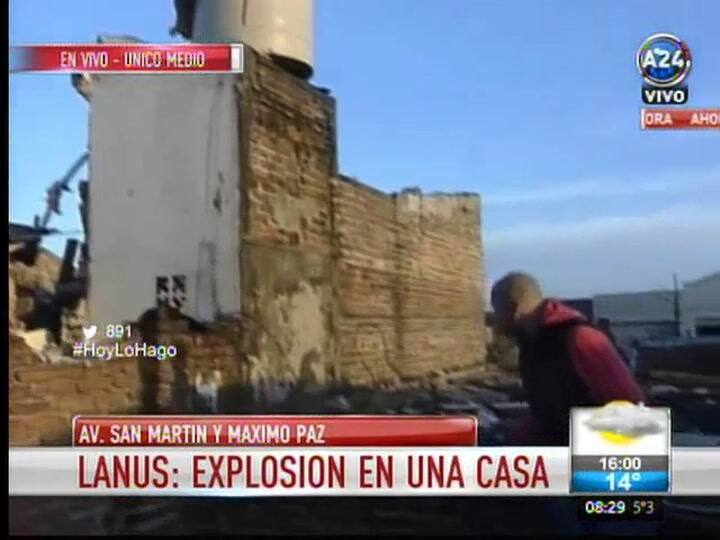 Explosión en una casa