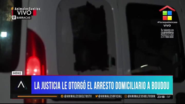 La llegada de Amado Boudou a su casa