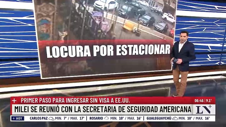 Locura por un lugar para estacionar