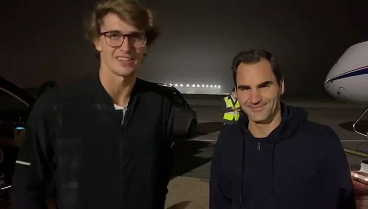Federer y Zverev rumbo a la Argentina - Fuente: Twitter