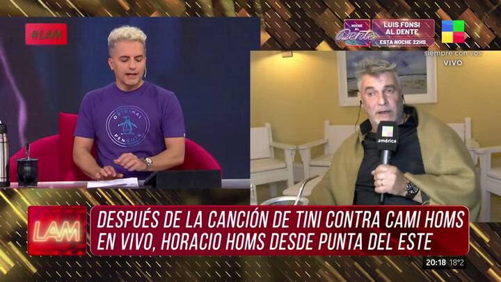 Horacio Homs rompió el silencio sobre Tini y De Paul