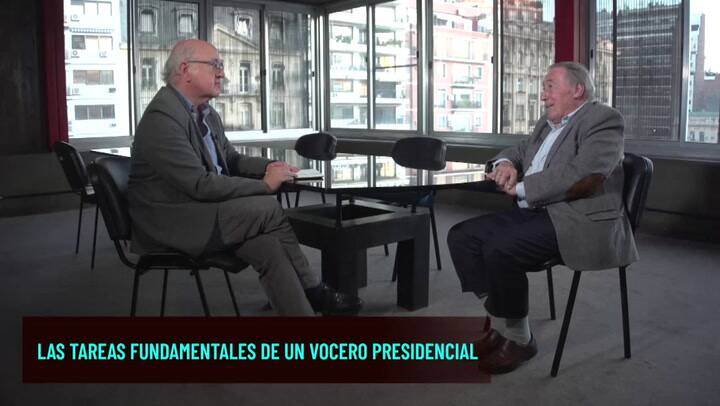 José Ignacio López habló sobre su tarea como vocero de Ricardo Alfonsín.