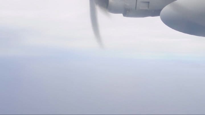 El Hércules C-130 continúa la búsqueda del submarino ARA San Juan