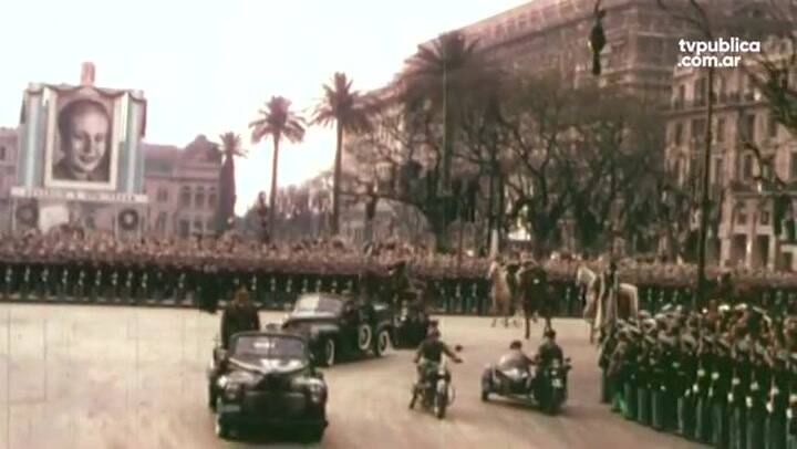 Los funerales de Eva Perón, grabados en Technicolor