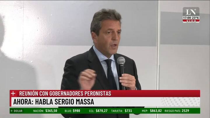 Sergio Massa Vamos A Construir Un Gobierno De Unidad Nacional ; Argentina Rumbo Al Balotaje