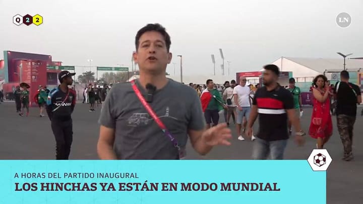 El clima del Mundial se enciende en las calles de Qatar - Video: Matías Boela.