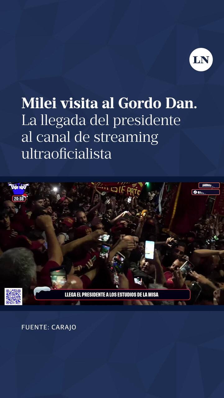 Milei visita al Gordo Dan, el principal propagandista del Gobierno, y convoca a su militancia