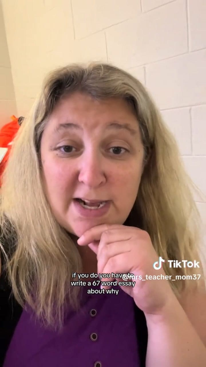 La docente Adria Laplander prohibió el uso del “67” y exige a los alumnos ensayos para reflexionar sobre su sentido