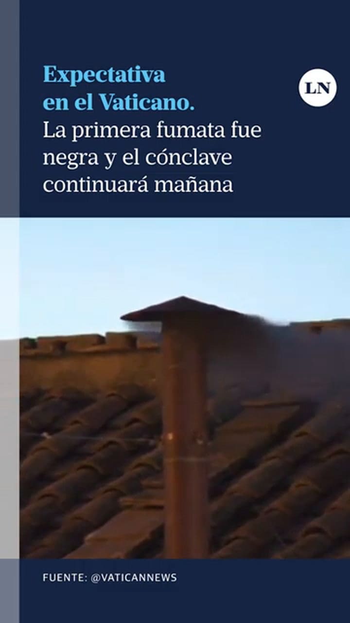 Fumata negra: no hubo acuerdo tras la primera votación del cónclave y por ahora no hay nuevo papa