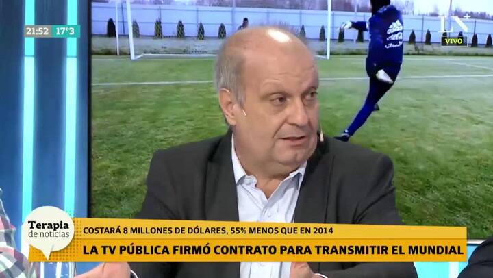 Hernan Lombardi:'Vamos a pagar 6 veces menos que en el mundial 2014 para la trasmisión de TV pública