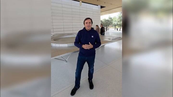 El periodista José del Rio en el área de Silicon Valley