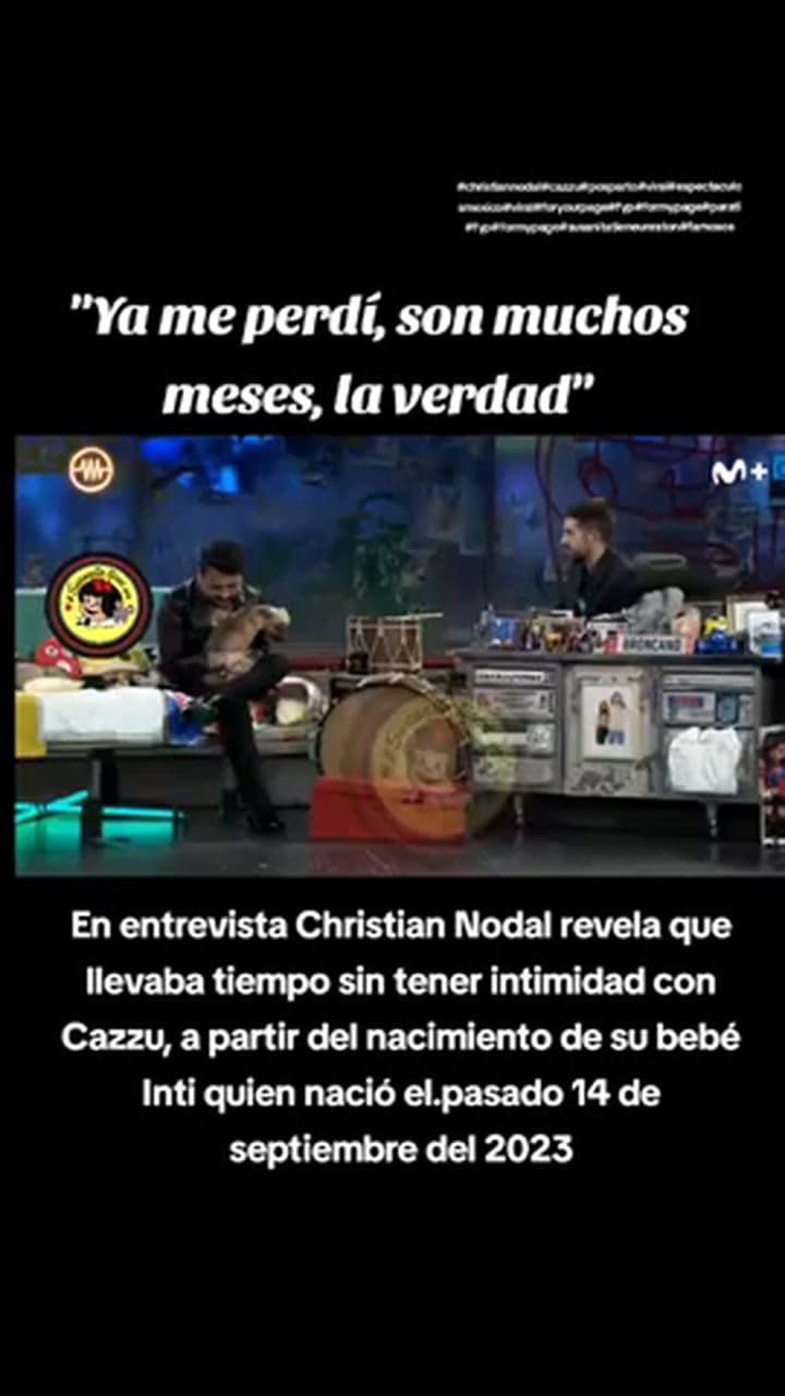 El polémico video de Christian Nodal hablando de la intimidad con Cazzu