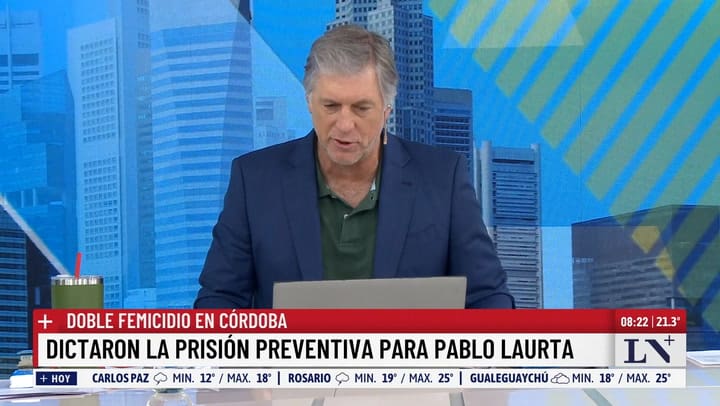 Doble femicidio en Cordoba: dictaron la prision preventiva para Laurta