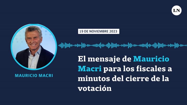 El mensaje de Mauricio Macri para los fiscales a minutos del cierre de la votación