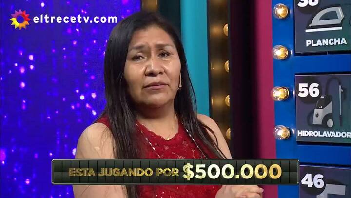 Bienvenidos a bordo: la emoción de una mujer al ganar $500.000 - Fuente: eltrece