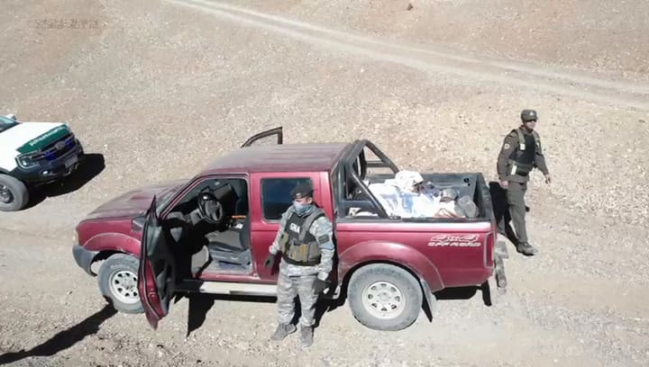 Operativo de Gendarmería para detener a mineros chilenos que se llevaban pepitas de oro de San Juan