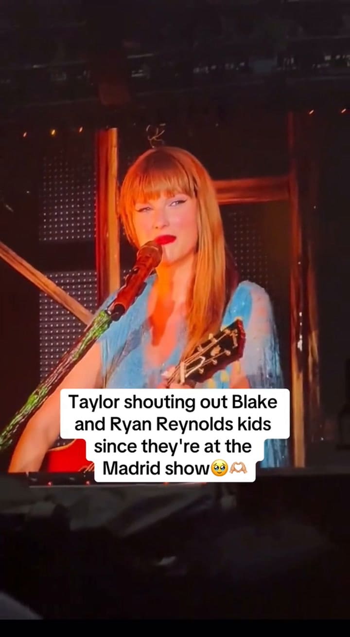 El momento en el que Taylor Swift menciona a las hijas de Blake Lively