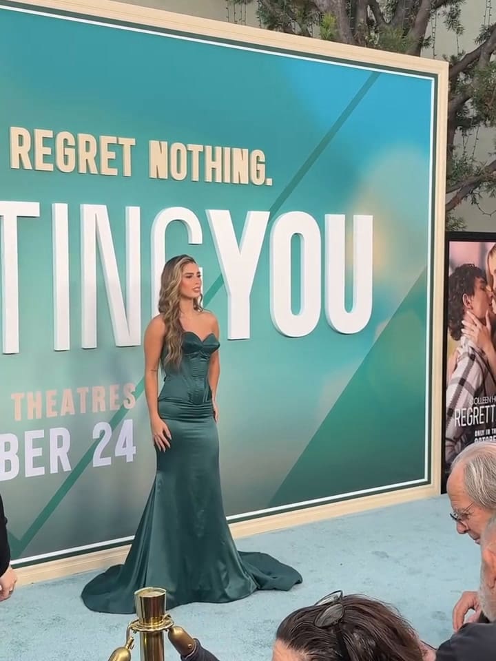 Julieta Poggio asistió a la avant premiere de la película A pesar de ti