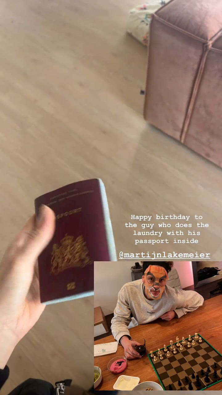 El mensaje de Delfina Chaves para Martijn Lakemeier por su cumpleaños