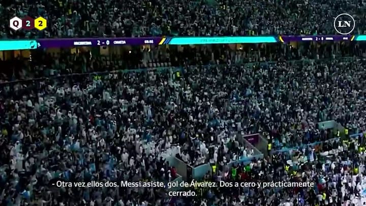El increíble relato italiano del tercer gol de Argentina