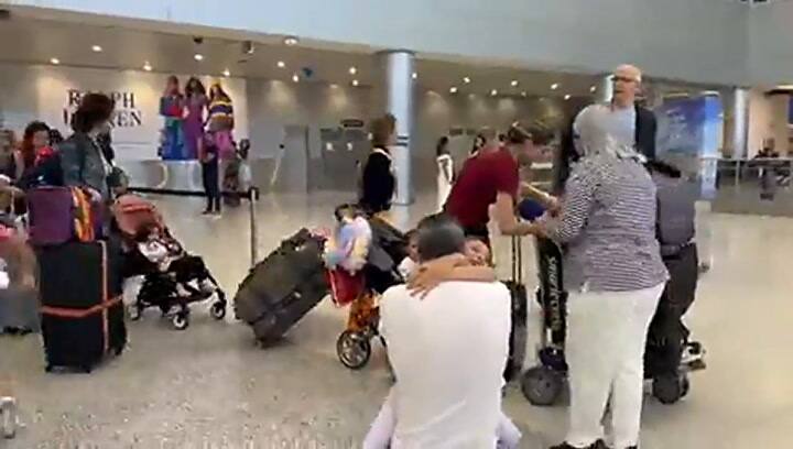 Juan Guaidó se reencuentra con su familia en Estados Unidos