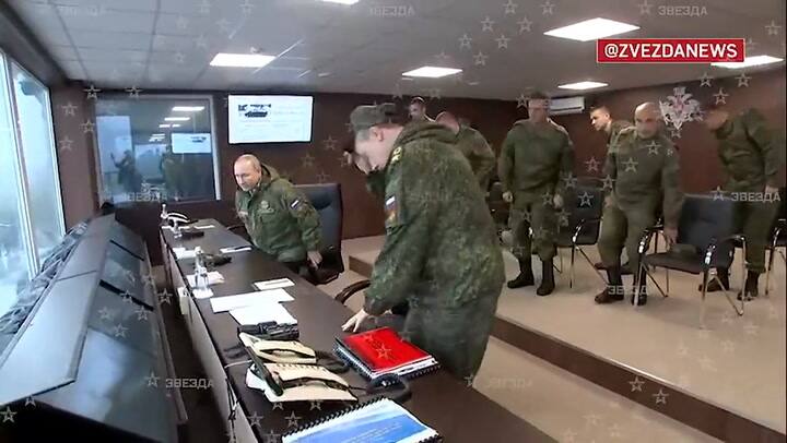 El tenso encuentro entre Putin y su jefe de Estado Mayor