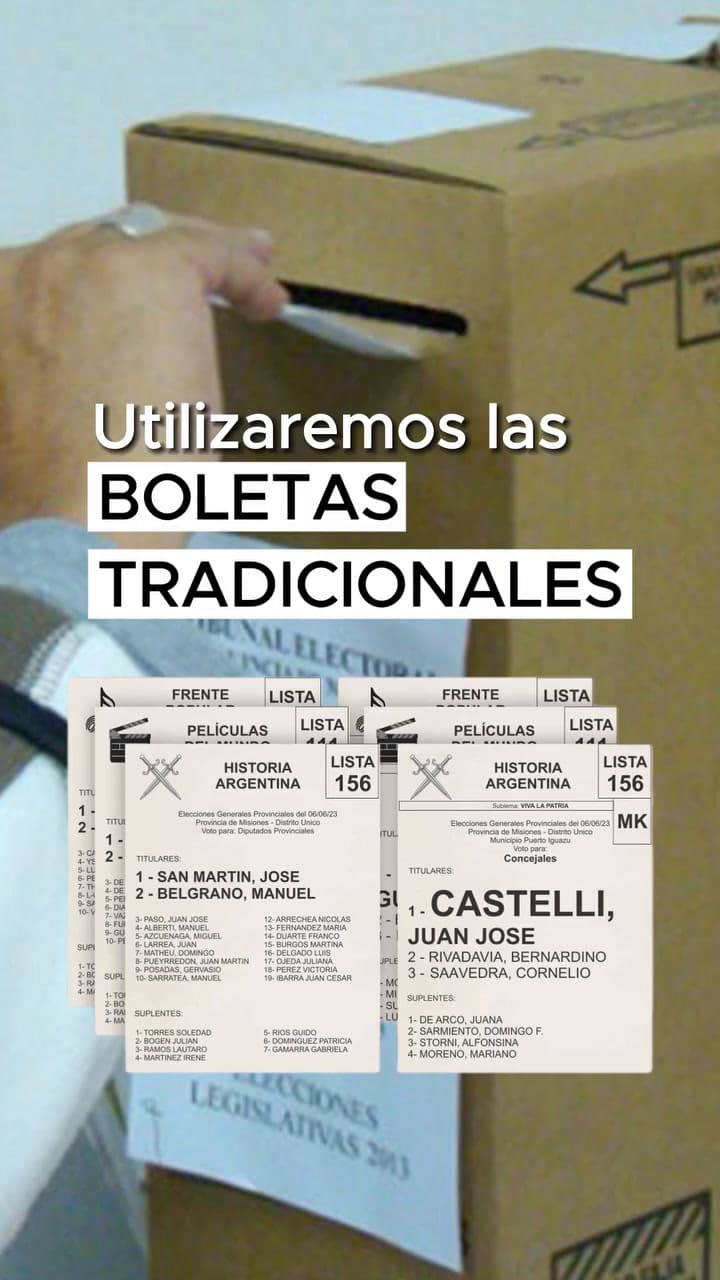 ¿Cómo se vota en Misiones?