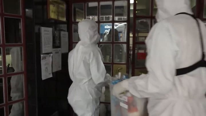 Hisopados masivos en Geriátrico - Fuente: YouTube