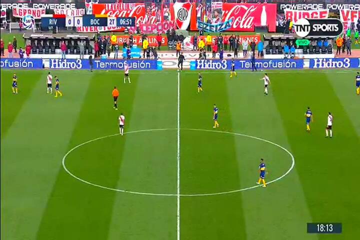 Alexis Mac Allister tuvo la más clara del Xeneize - Fuente: TNT Sports