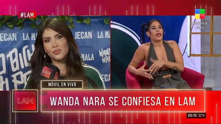 Wanda Nara y el palito que lanzo a El Bailando
