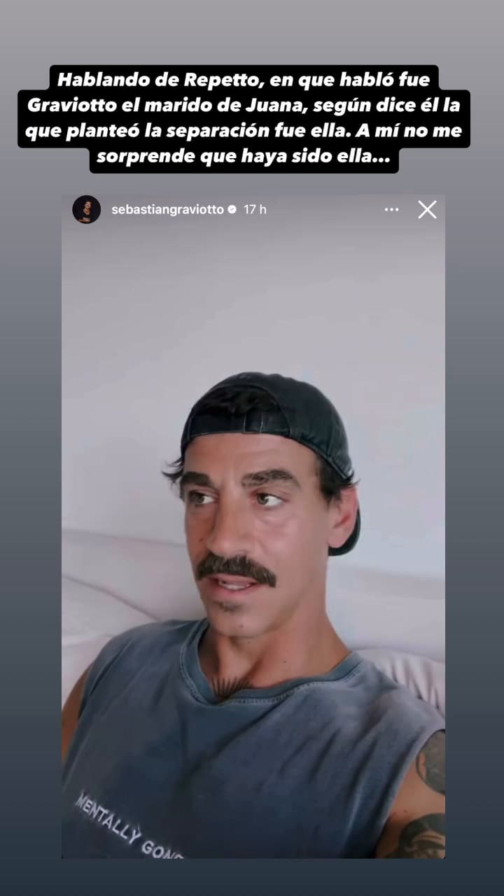 El exmarido de Juana Repetto habló de su separación