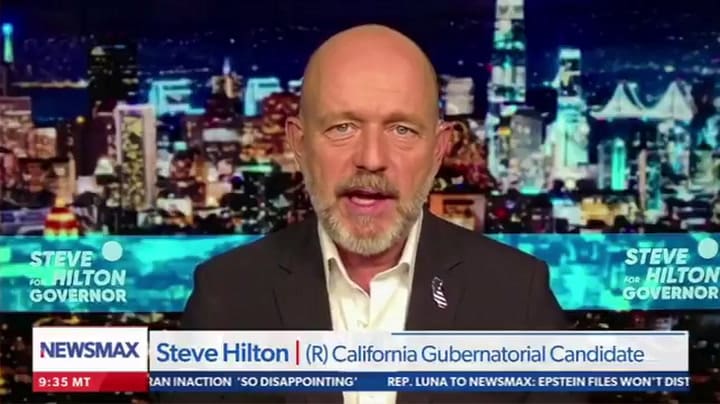 El candidato republicano Steve Hilton acusa al gobernador Gavin Newsom de un fraude masivo en California