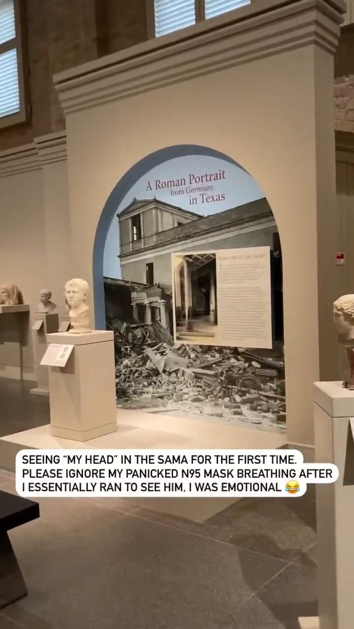 Laura Young compró un busto de mármol en 35 dólares sin conocer la historia detrás