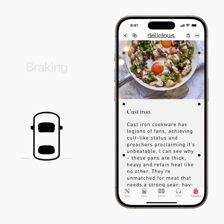 La función contra el mareo en el auto que trae iOS 18