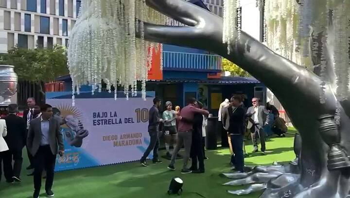 Homenaje a Diego Maradona en Qatar
