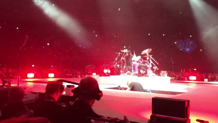 El accidente de Hetfield en Ámsterdam