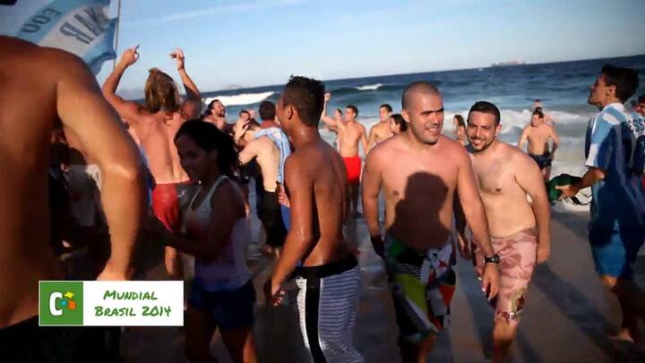 Los festejos argentinos en Río de Janeiro