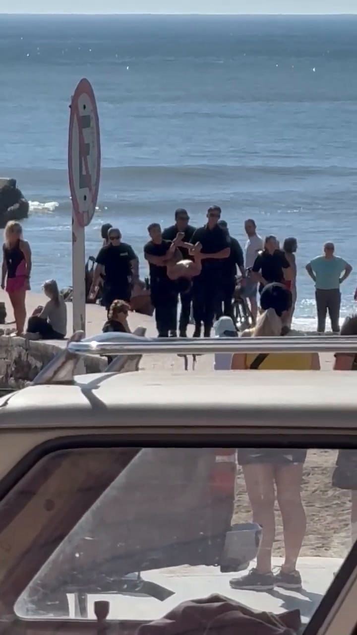 Mar del Plata: un hombre corrió desnudo por una peatonal, agredió a la Policía con un salvavidas y fue detenido