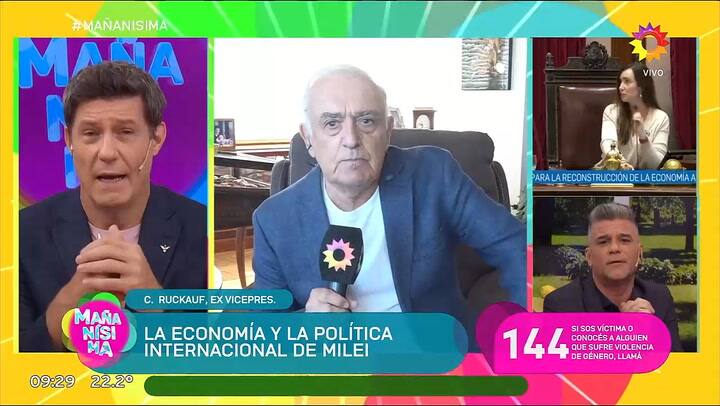 Ruckauf y Bertero protagonizaron un tenso cruce