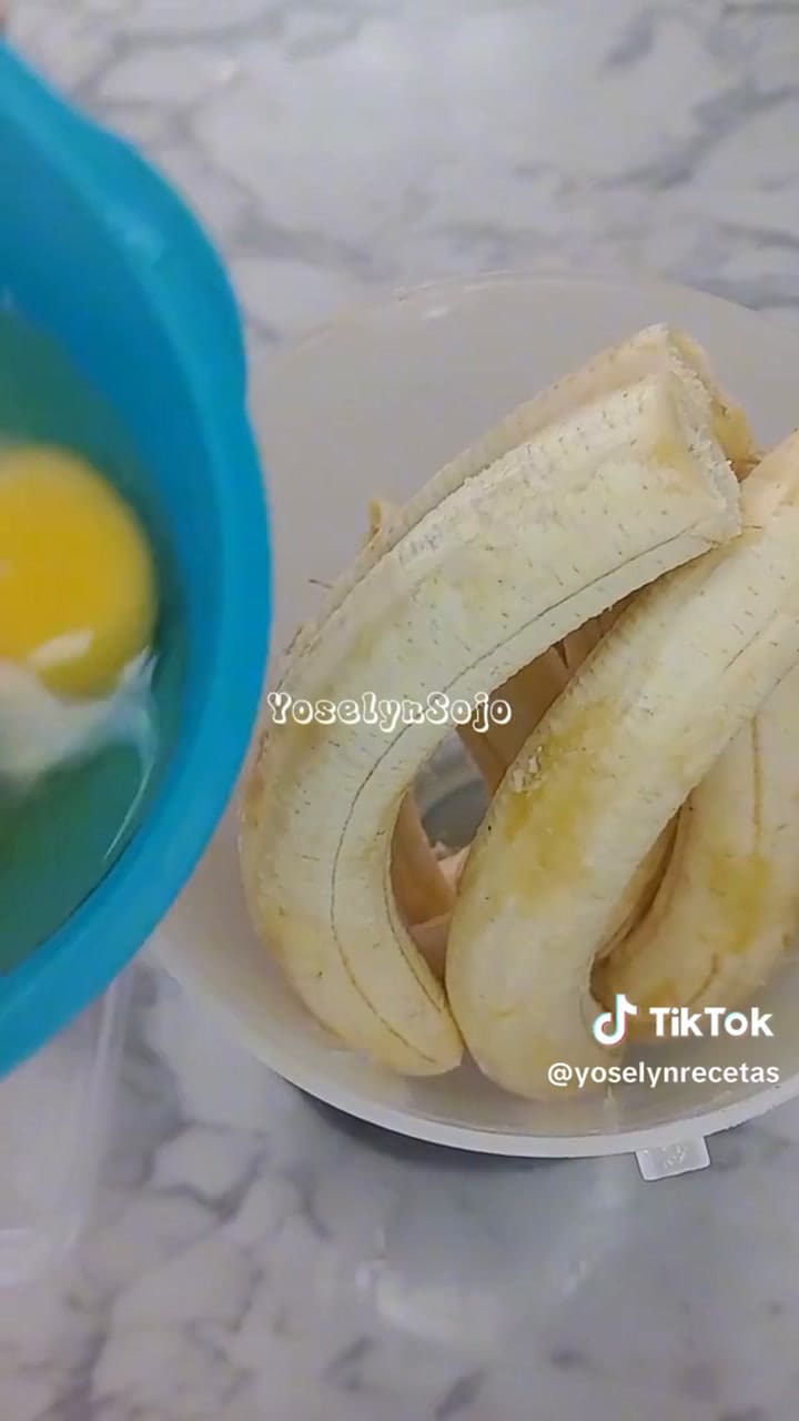 Flan de banana facilísimo