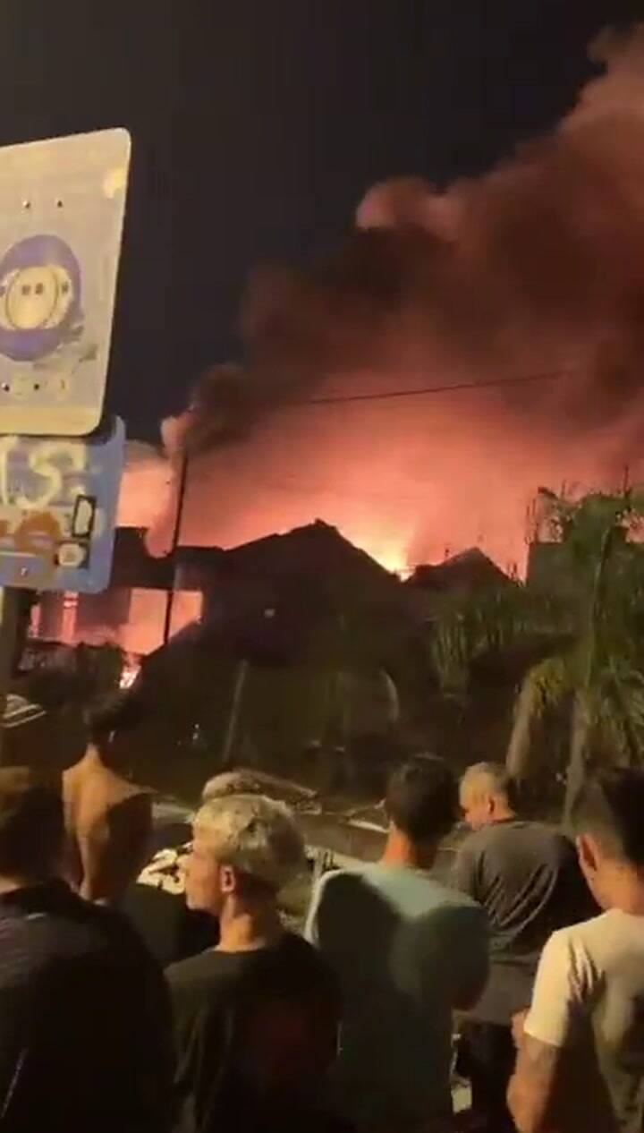 Impactantes imágenes del incendio en San Fernando