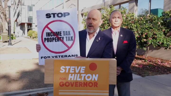 Hilton promete quitar los impuesto sobre la renta y la propiedad a los veteranos