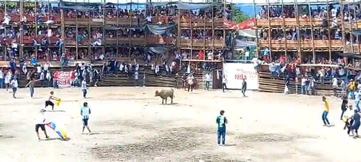 Trágico derrumbe de una grada en una plaza de toros de Colombia