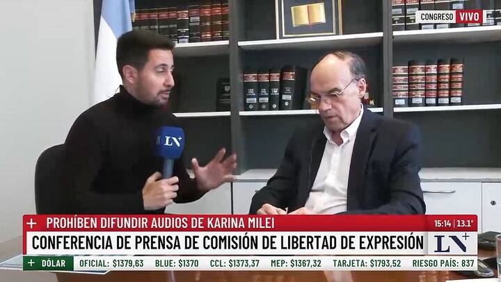 El senador nacional Pablo Blanco en dialogo con LN+